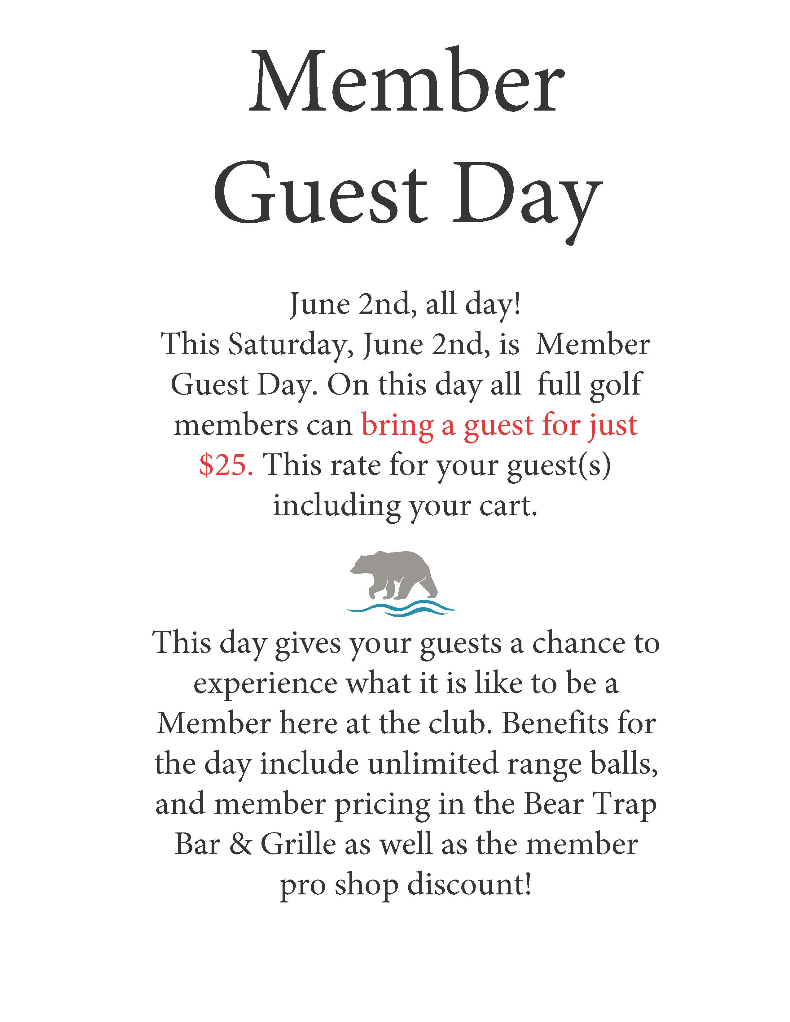 member guest day